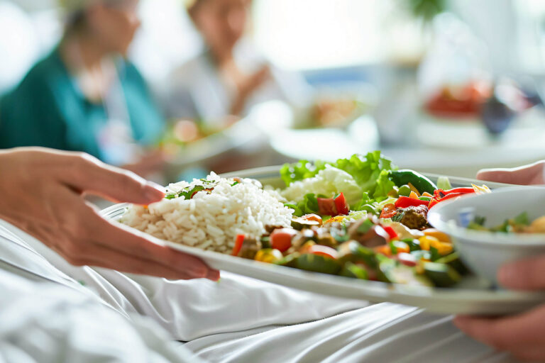 Gesundes und ausgewogenes Essen im Pflegeheim – liebevolle Mahlzeiten für Senioren.
